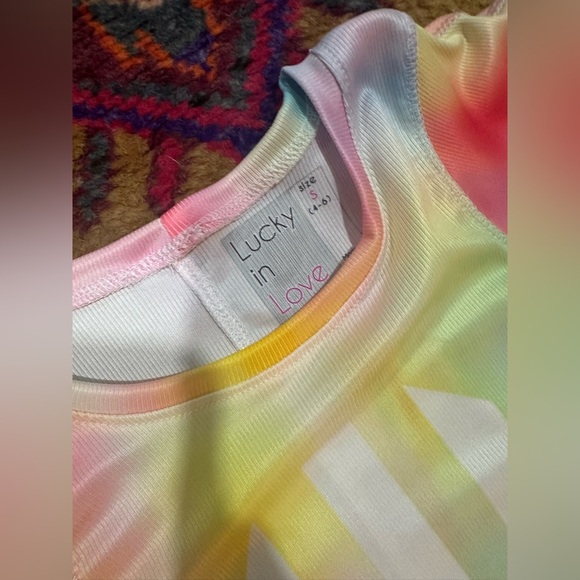 LUCKY IN LOVE Long Sleeve Tennis, Golf, Pickleball Tops Sz S - Picture 3 of 11